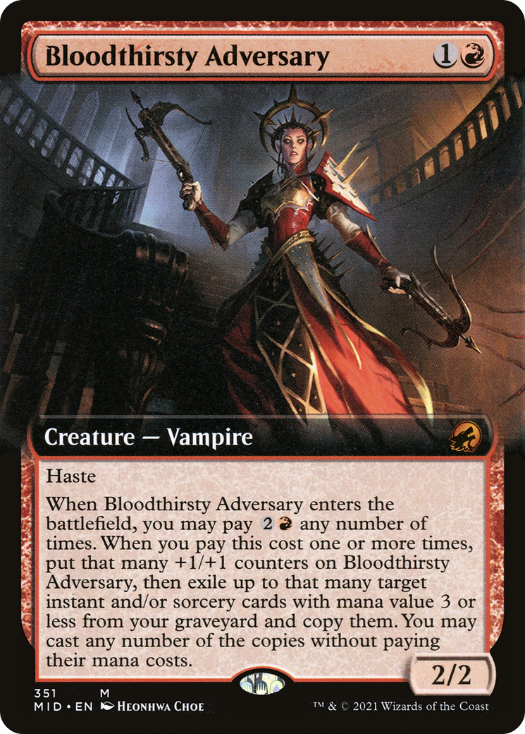 Bloodthirsty Adversary (Extended Art) [Innistrad: Midnight Hunt]-1
