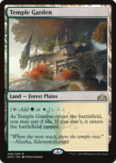 Temple Garden (Promo Pack) [Guilds of Ravnica Promos]-1