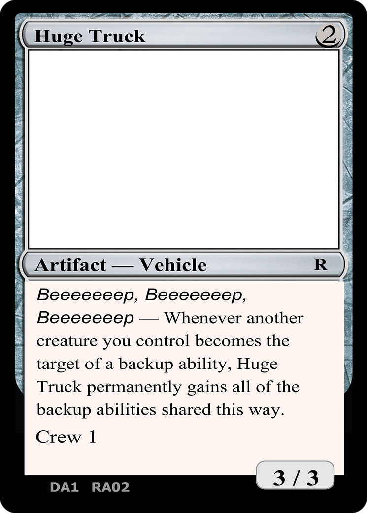 Huge Truck (UNK-RA02B) - Unknown Event-1