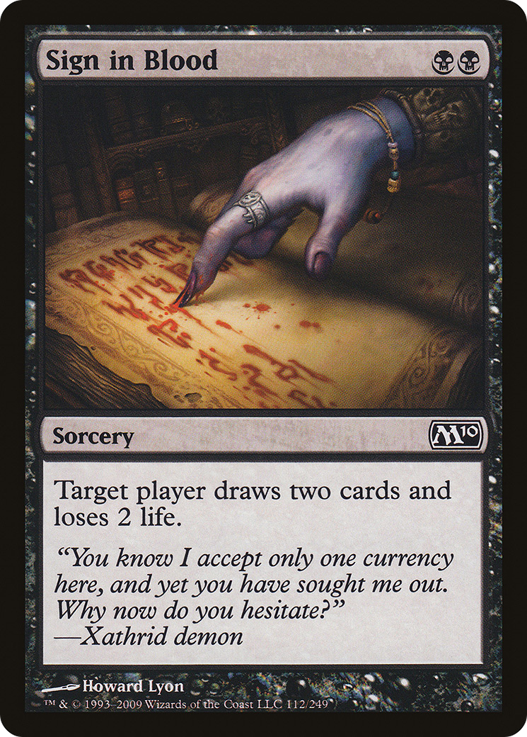 Sign in Blood [Magic 2010]-1