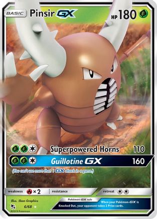 Pinsir GX (6/68) [Sun & Moon: Hidden Fates]-1