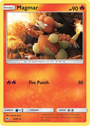 Magmar (10/68) [Sun & Moon: Hidden Fates]-1