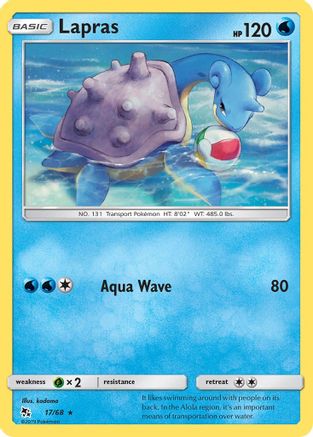 Lapras (17/68) [Sun & Moon: Hidden Fates]-1