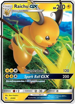 Raichu GX (20/68) [Sun & Moon: Hidden Fates]-1