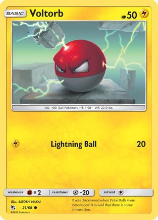 Voltorb (21/68) [Sun & Moon: Hidden Fates]-1