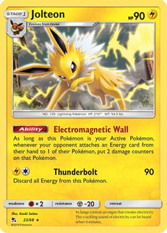 Jolteon (23/68) [Sun & Moon: Hidden Fates]-1