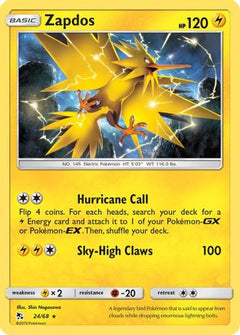 Zapdos (24/68) [Sun & Moon: Hidden Fates]-1