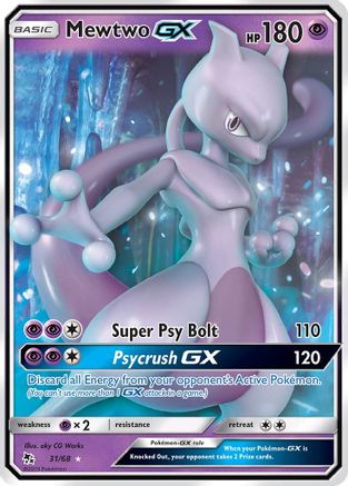 Mewtwo GX (31/68) [Sun & Moon: Hidden Fates]-1