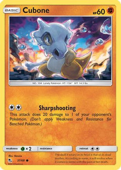 Cubone (37/68) [Sun & Moon: Hidden Fates]-1
