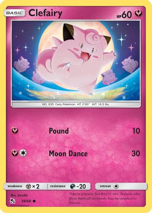 Clefairy (39/68) [Sun & Moon: Hidden Fates]-1