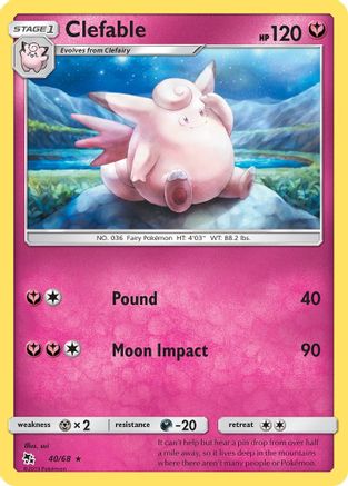 Clefable (40/68) [Sun & Moon: Hidden Fates]-1