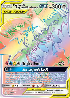 Moltres & Zapdos & Articuno GX (69/68) [Sun & Moon: Hidden Fates]-1