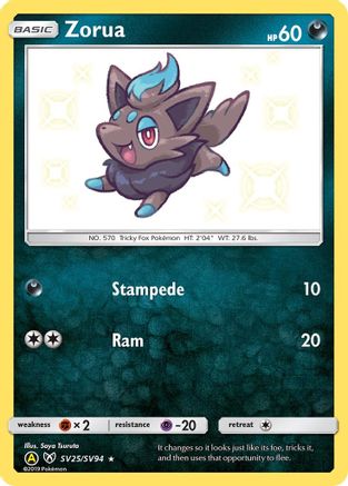 Zorua (SV25/SV94) [Sun & Moon: Hidden Fates - Shiny Vault]-1