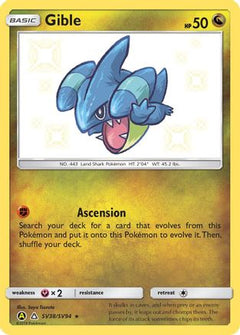 Gible (SV38/SV94) [Sun & Moon: Hidden Fates - Shiny Vault]-1