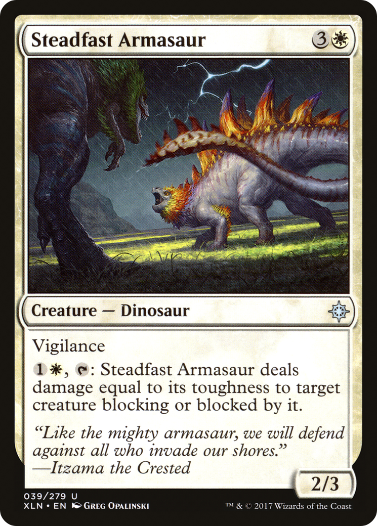 Steadfast Armasaur [Ixalan]-1
