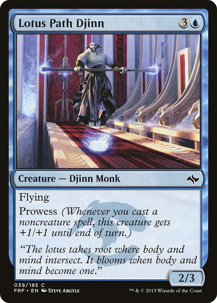 Lotus Path Djinn [Fate Reforged]-1