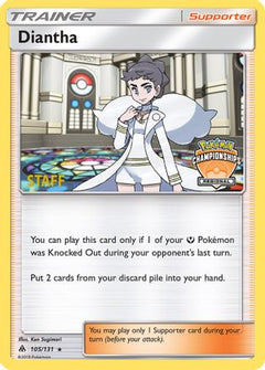 Diantha (105/131) (Regional Championship Promo Staff) [Sun & Moon: Forbidden Light]-1