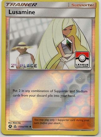 Lusamine (153a/156) (League Challenge Alt Art 2nd Place) [Sun & Moon: Ultra Prism]-1