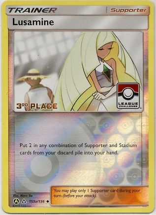 Lusamine (153a/156) (League Challenge Alt Art 3rd Place) [Sun & Moon: Ultra Prism]-1