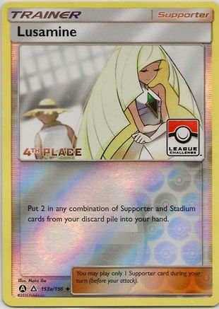 Lusamine (153a/156) (League Challenge Alt Art 4th Place) [Sun & Moon: Ultra Prism]-1
