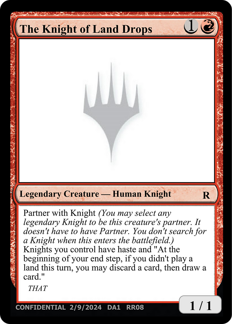 The Knight of Land Drops (UNK-RR08B) - Unknown Event-1