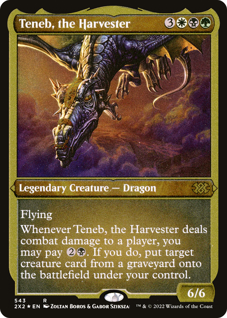 Teneb, the Harvester (Foil Etched) [Double Masters 2022]-1