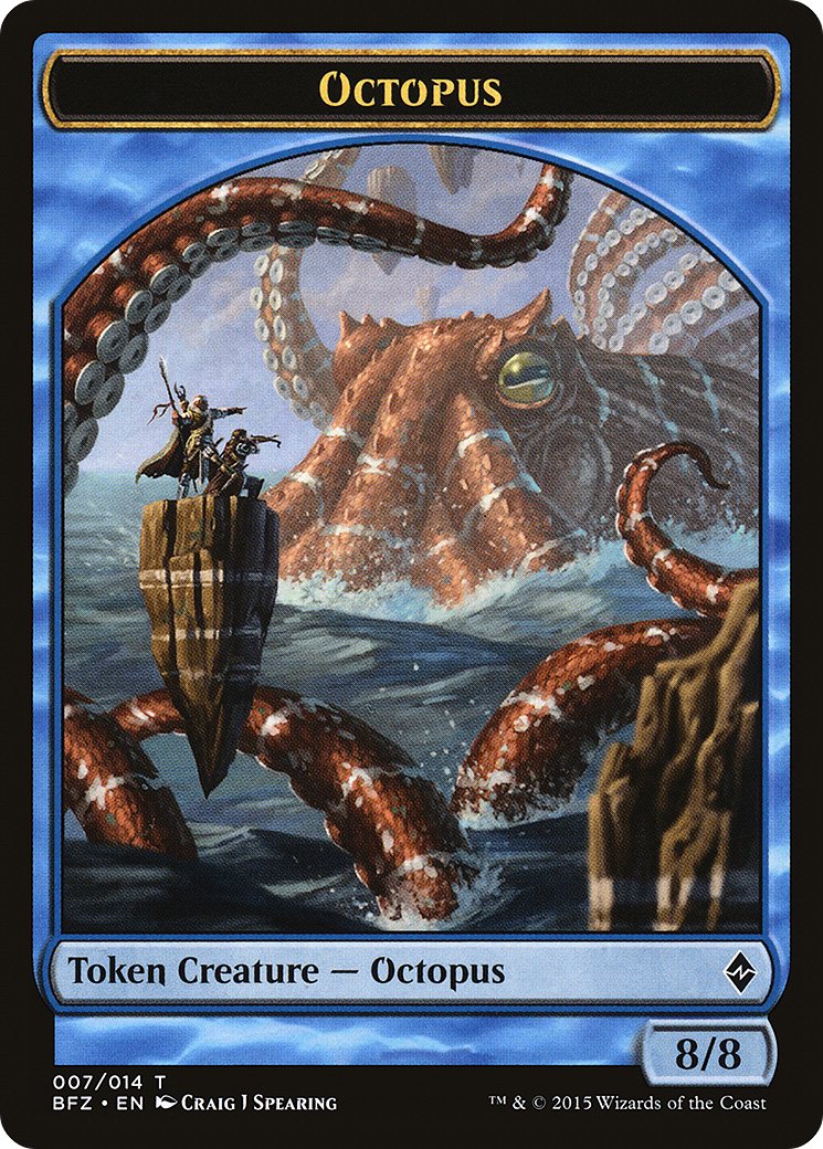 Octopus Token [Battle for Zendikar Tokens]-1