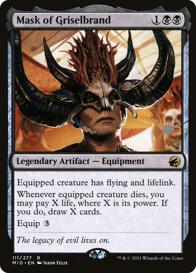Mask of Griselbrand (Promo Pack) [Innistrad: Midnight Hunt Promos]-1