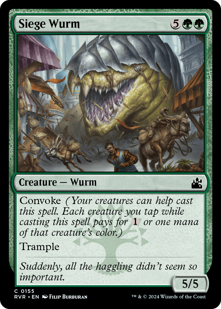 Siege Wurm [Ravnica Remastered]-1