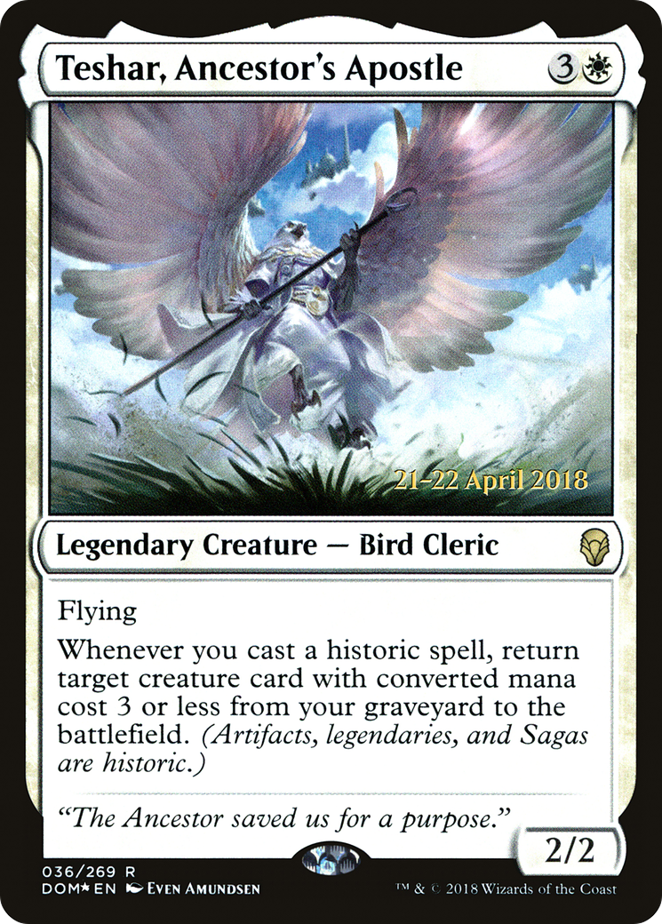 Teshar, Ancestor's Apostle [Dominaria Prerelease Promos]-1