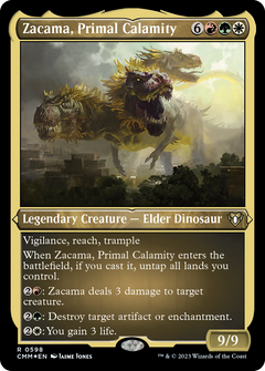 Zacama, Primal Calamity (Foil Etched) [Commander Masters]-1