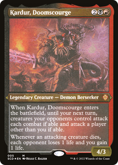 Kardur, Doomscourge (SCD-005) - Starter Commander Decks Etched Foil-1