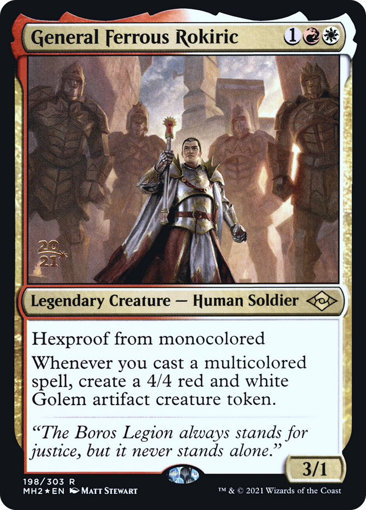 General Ferrous Rokiric [Modern Horizons 2 Prerelease Promos]-1