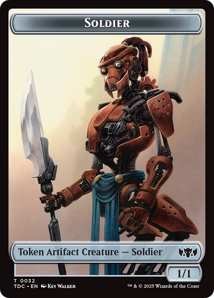 Solider (0032) // Copy Double-Sided Token [Tarkir: Dragonstorm Commander Tokens]-1