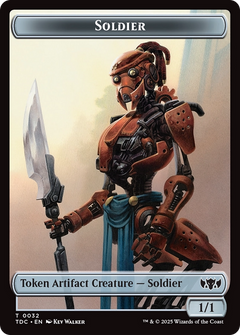 Solider (0032) // Copy Double-Sided Token [Tarkir: Dragonstorm Commander Tokens]-1