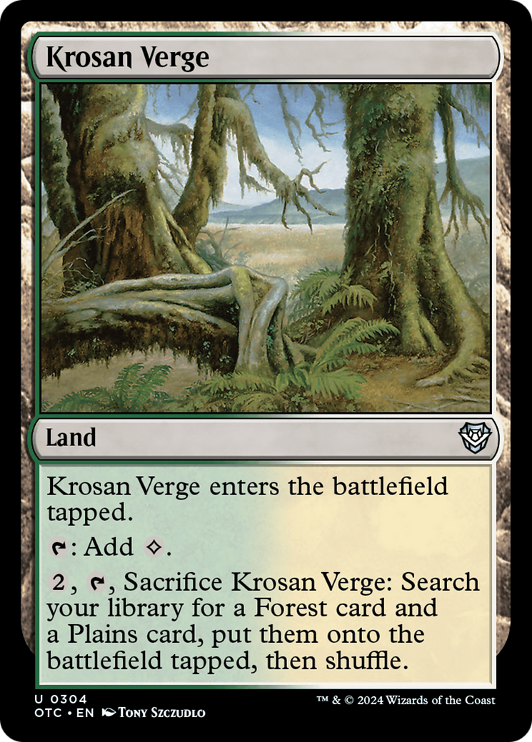 Krosan Verge [Outlaws of Thunder Junction Commander]-1
