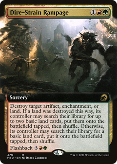 Dire-Strain Rampage (Extended Art) [Innistrad: Midnight Hunt]-1