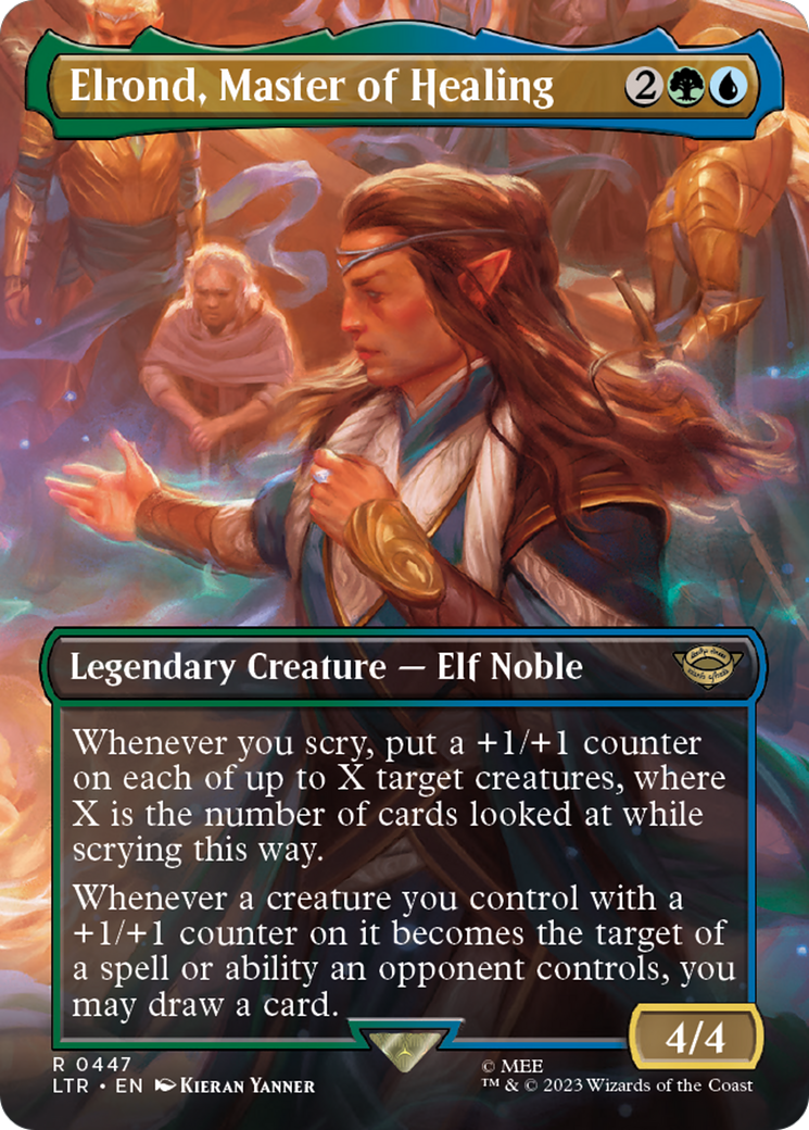 Elrond, Master of Healing (Borderless Alternate Art) [The Lord of the Rings: Tales of Middle-Earth]-1