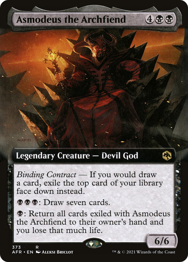 Asmodeus the Archfiend (Extended Art) [Dungeons & Dragons: Adventures in the Forgotten Realms]-1