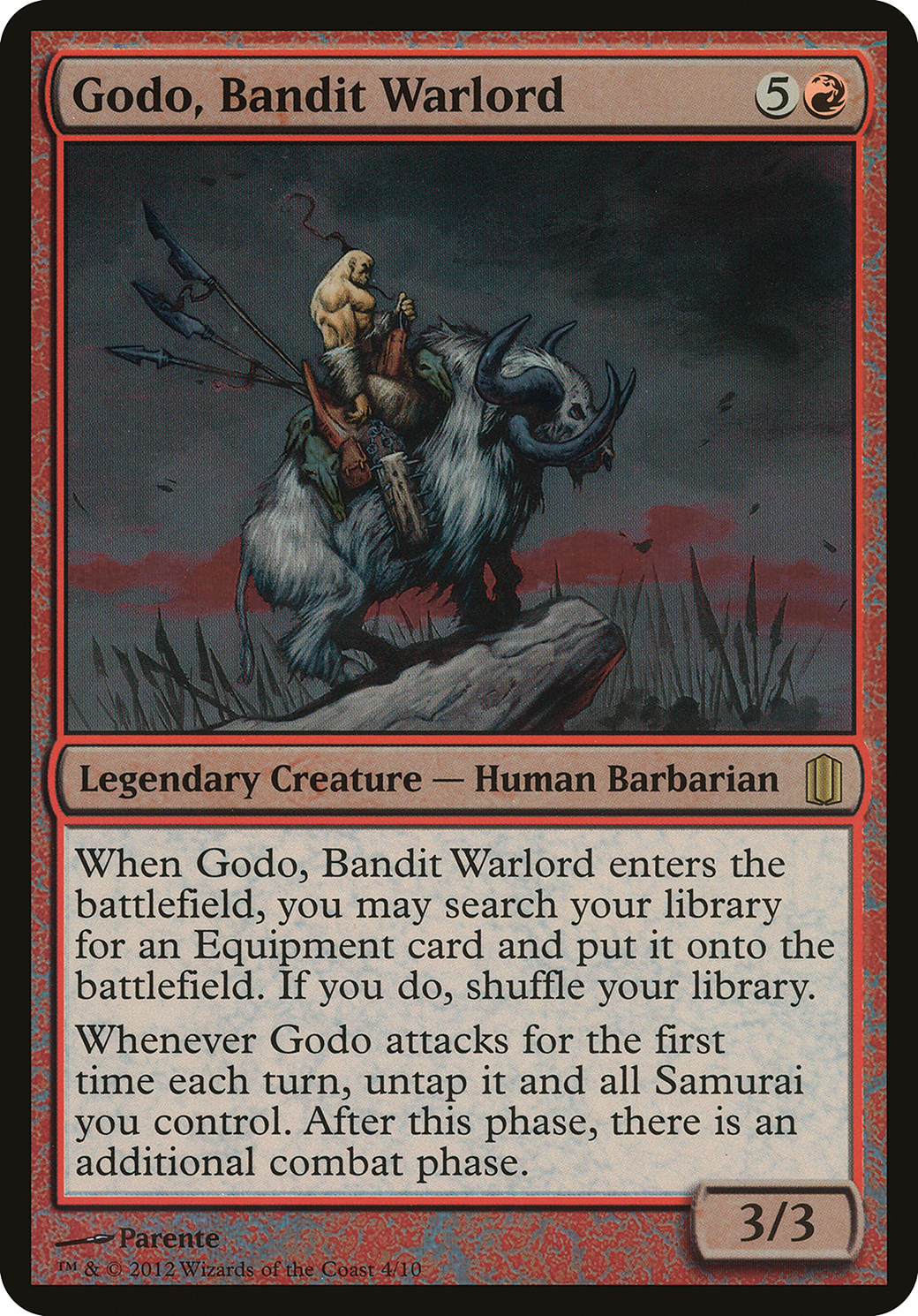 Godo, Bandit Warlord (Oversized) [Commander's Arsenal Oversized]-1