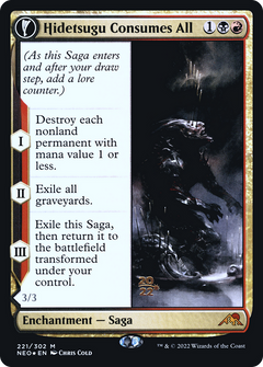 Hidetsugu Consumes All // Vessel of the All-Consuming [Kamigawa: Neon Dynasty Prerelease Promos]-3