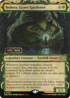 Yedora, Grave Gardener (Serial Numbered) (MUL-160) - Multiverse Legends: (Showcase) (Borderless) Foil-1