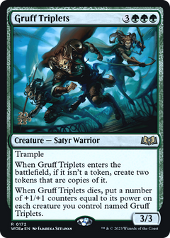 Gruff Triplets [Wilds of Eldraine Prerelease Promos]-1