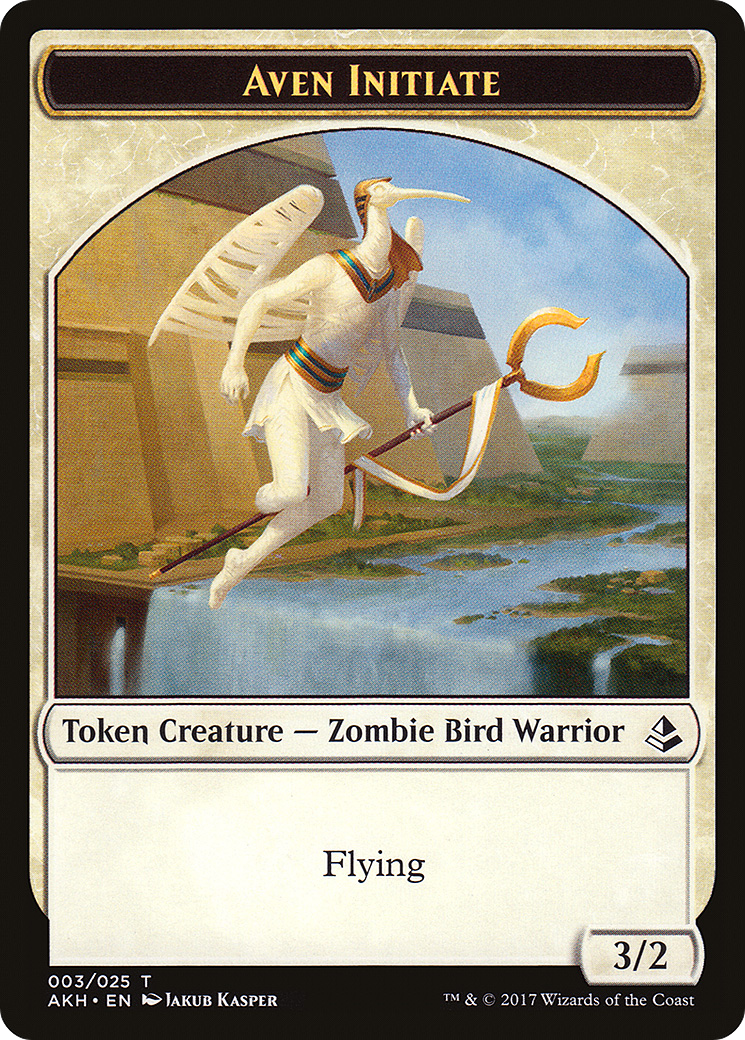 Aven Initiate Token [Amonkhet Tokens]-1