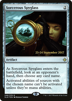 Sorcerous Spyglass [Ixalan Prerelease Promos]-1