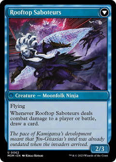 Invasion of Kamigawa // Rooftop Saboteurs [March of the Machine]-2