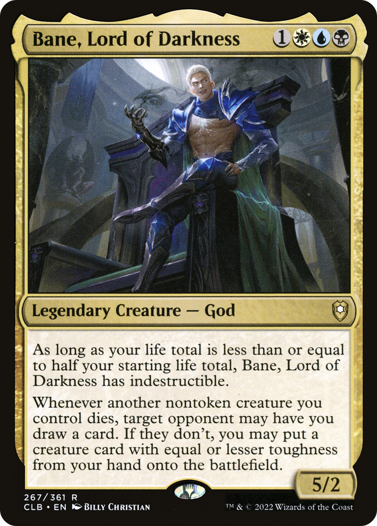 Bane, Lord of Darkness (CLB-267) - Commander Legends: Battle for Baldur's Gate Foil-1