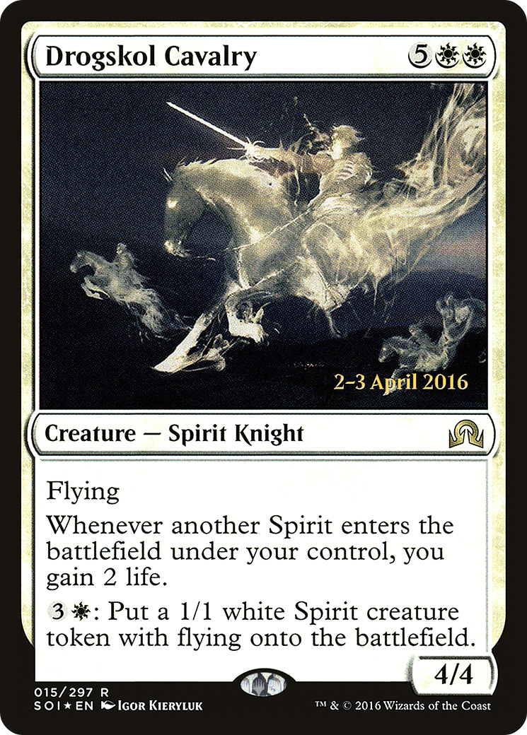 Drogskol Cavalry [Shadows over Innistrad Prerelease Promos]-1