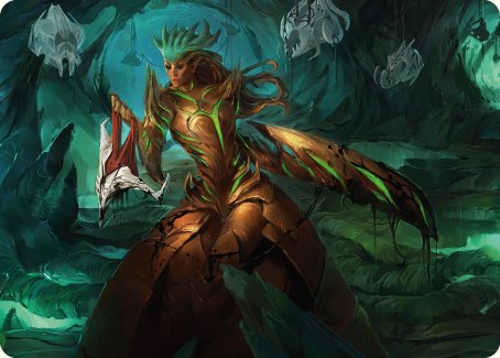 Glissa Sunslayer Art Card [Phyrexia: All Will Be One Art Series]-1
