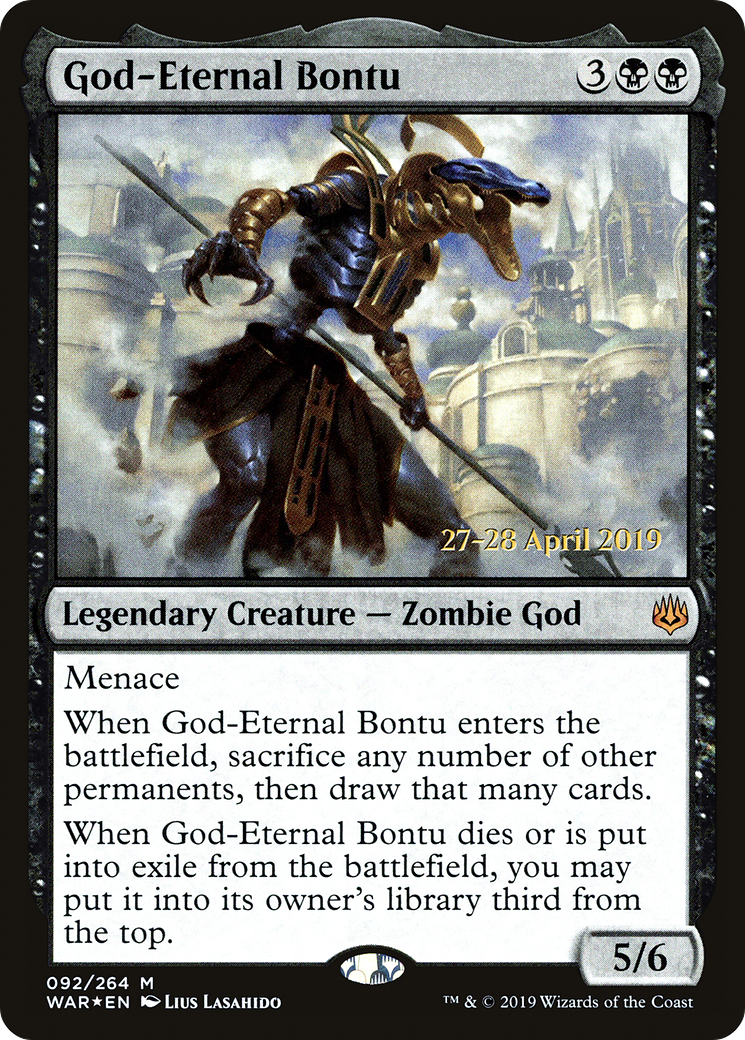 God-Eternal Bontu [War of the Spark Prerelease Promos]-1